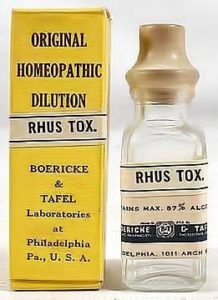 original homeopathic dilution rhus tox